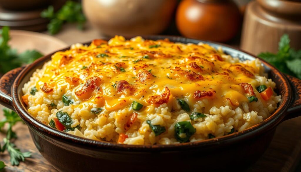 cheesy rice casserole