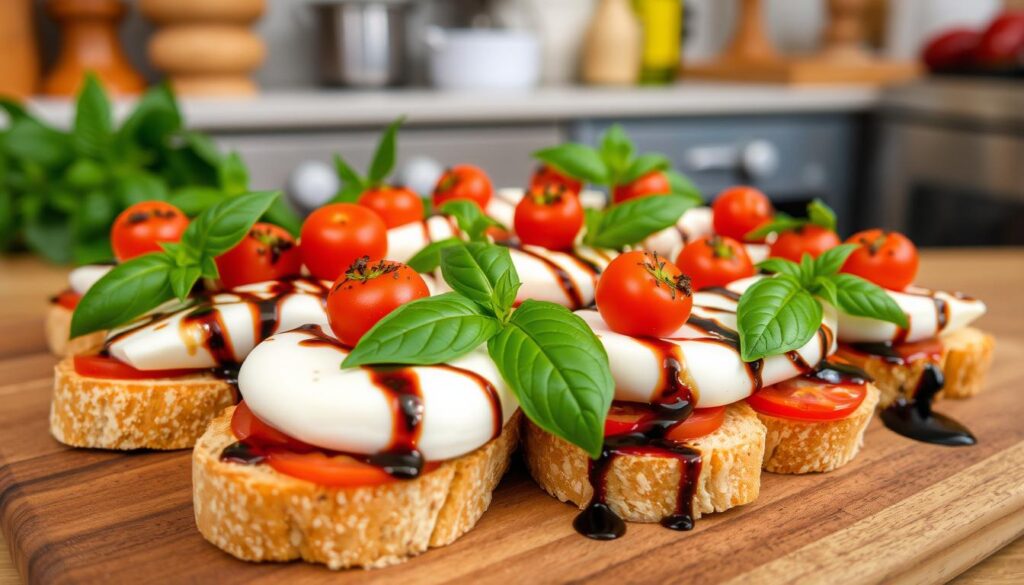 fresh mozzarella bruschetta