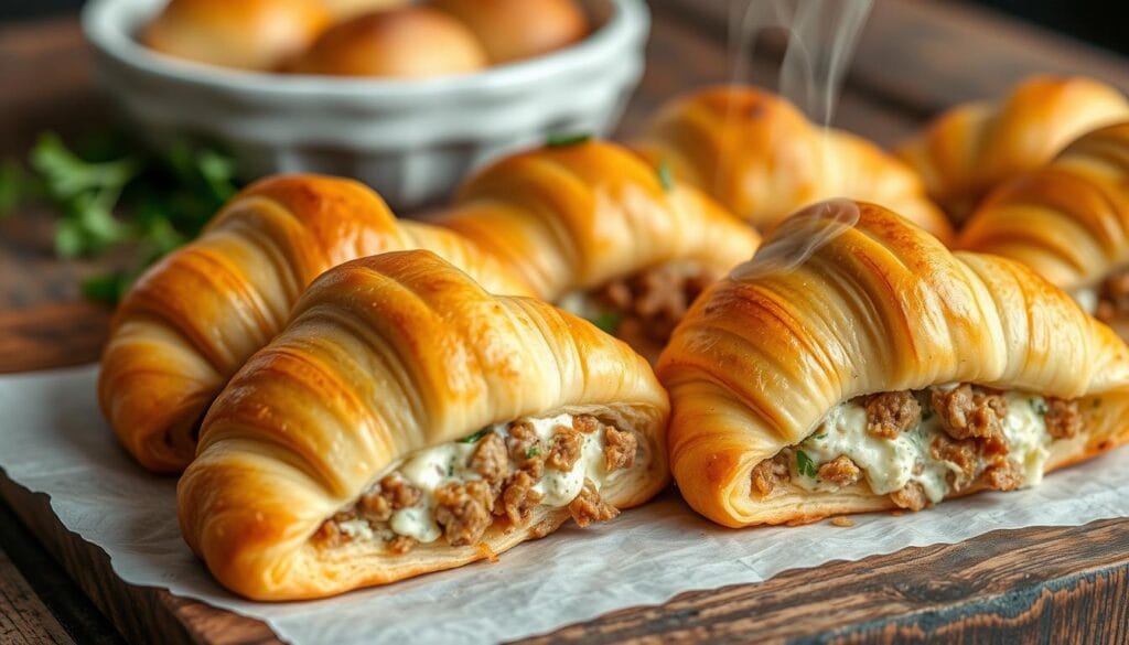 savory sausage cream cheese crescent rolls